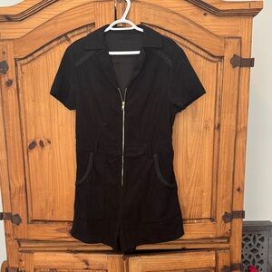 Baltic Born Black Short Sleeve Jumpsuit